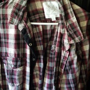 Ladies plus size button down shirt